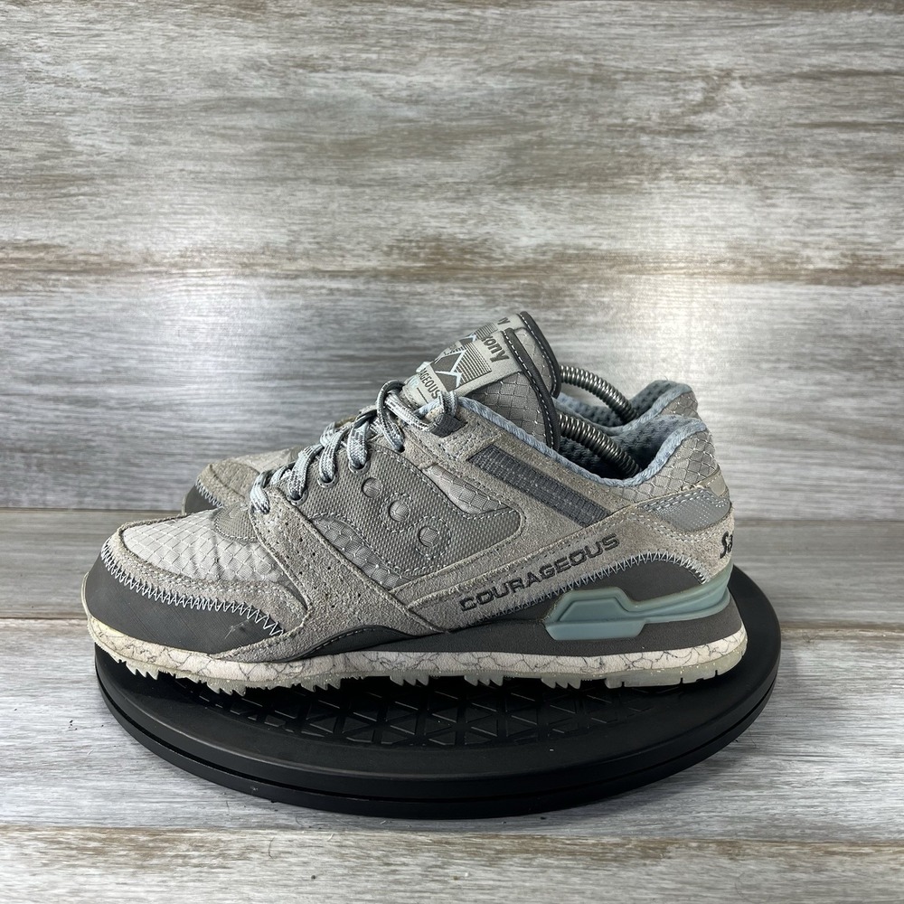 Saucony Women's Courageous TR Gray Suede Athletic Sneakers Size 7